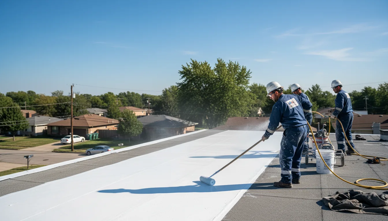 Commercial roof coating in Bechtelsville, PA near me